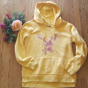 AMERICAN EAGLE YELLOW PULLOVER SWEATER SMALL